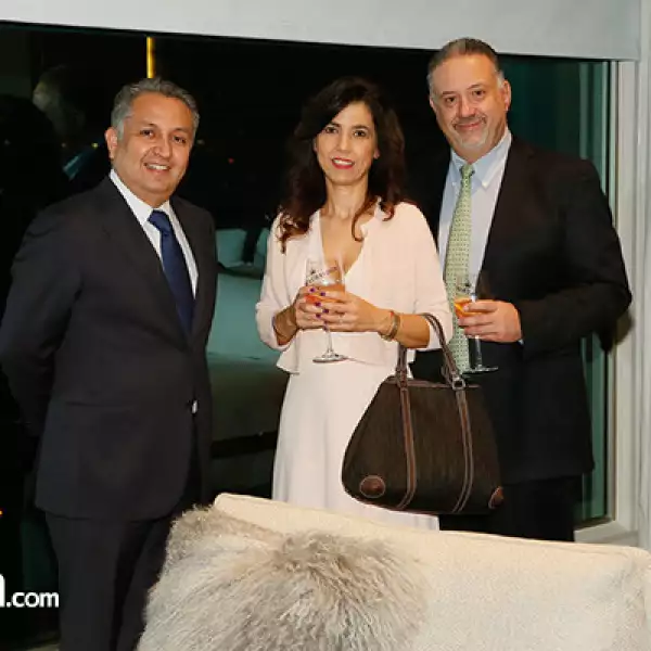 Mario Rosas,Pilar González y Alberto Modiana