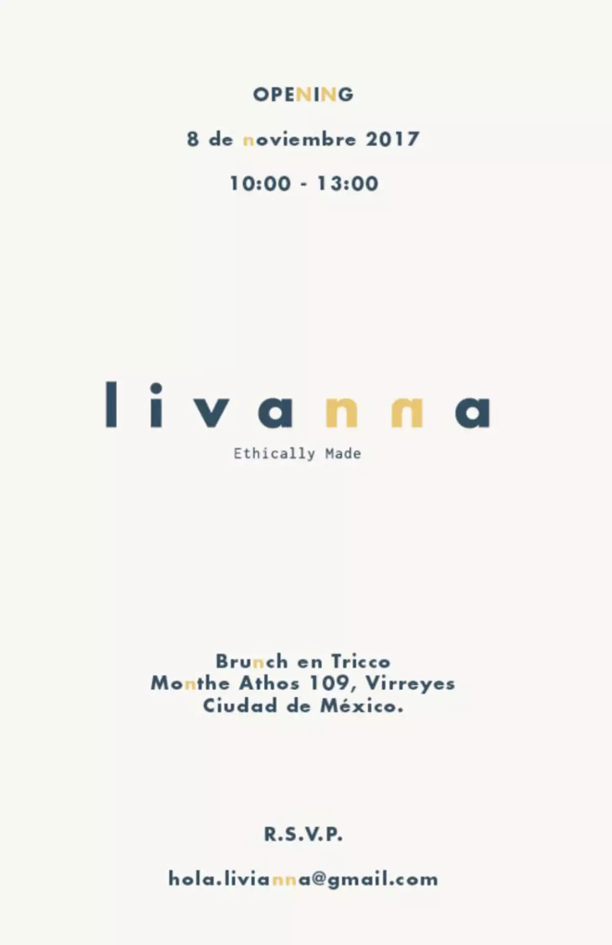 Livanna Openin 8 de noviembre