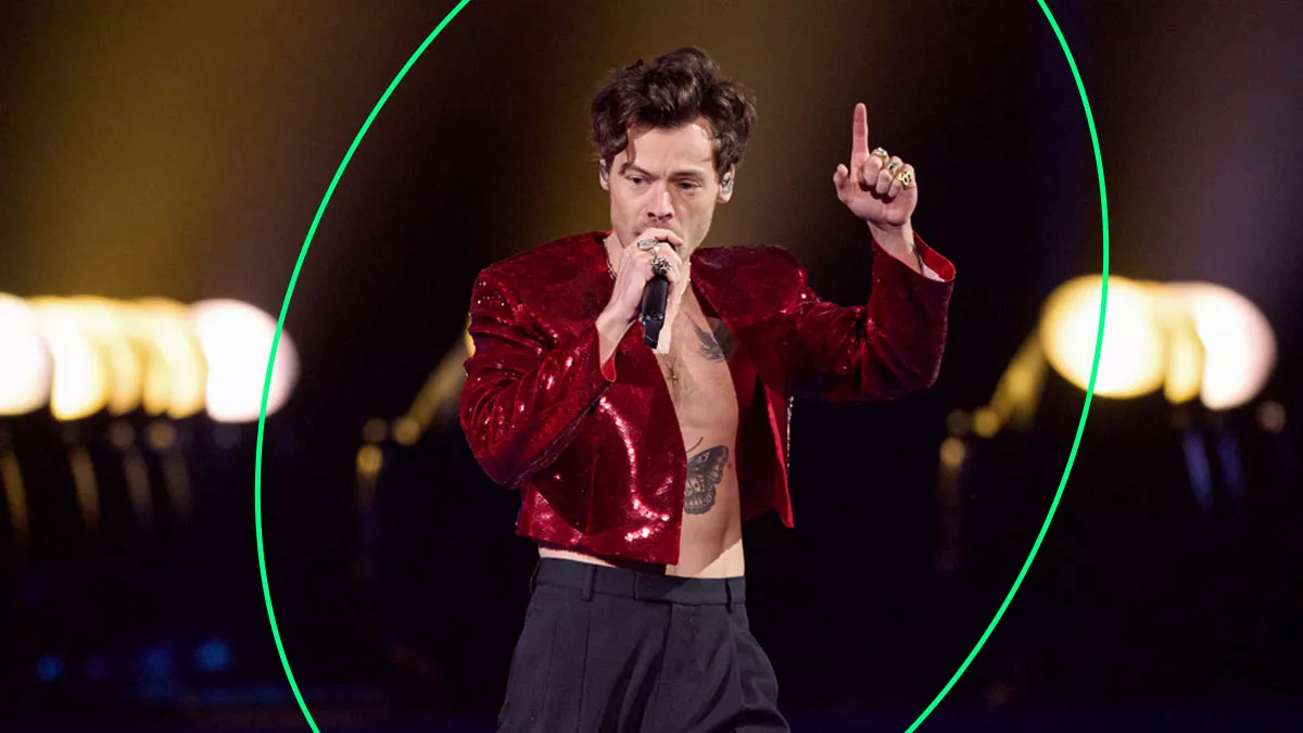 Harry Styles recibe golpe en el ojo durante su concierto en Vienna. 