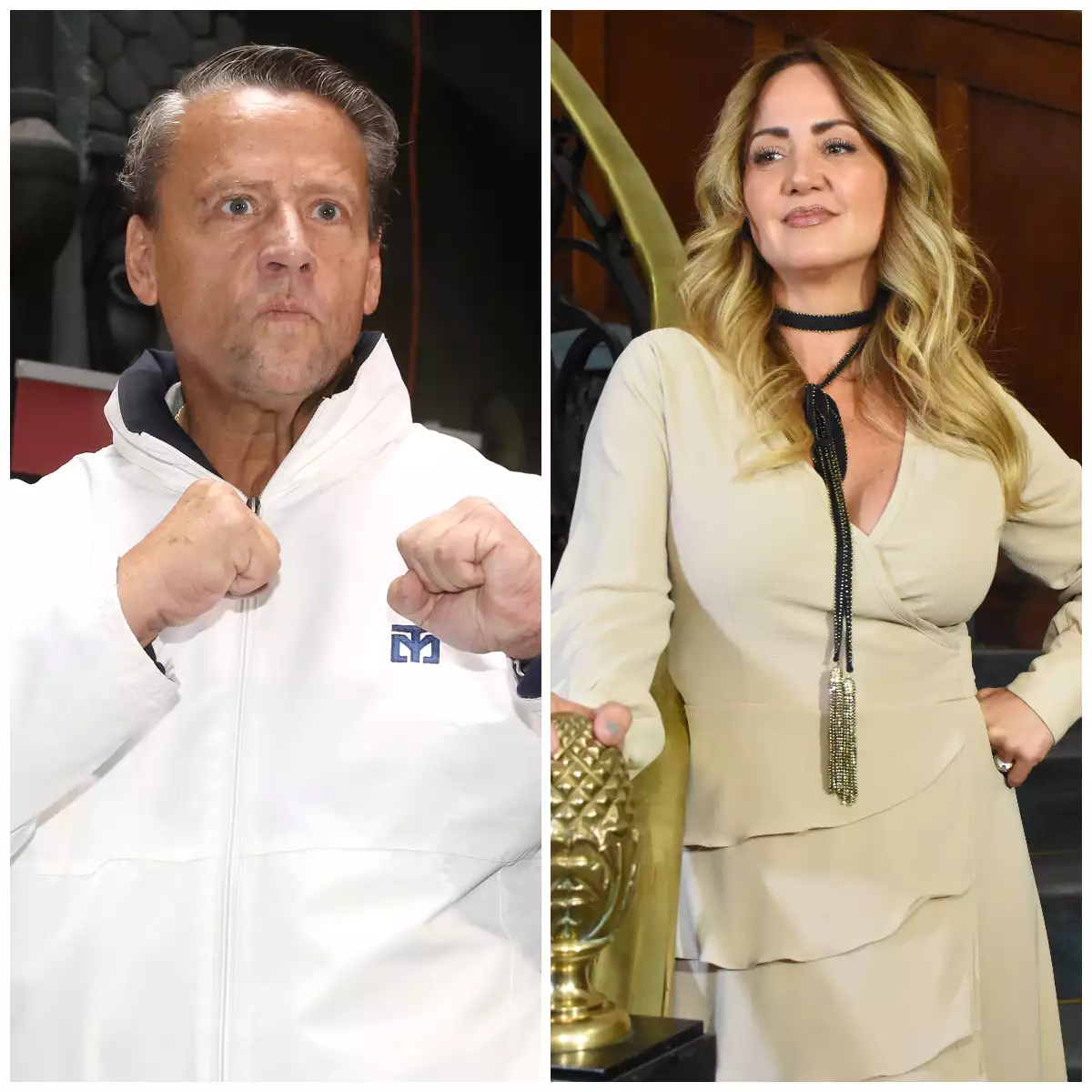 Alfredo Adame y Andrea Legarreta