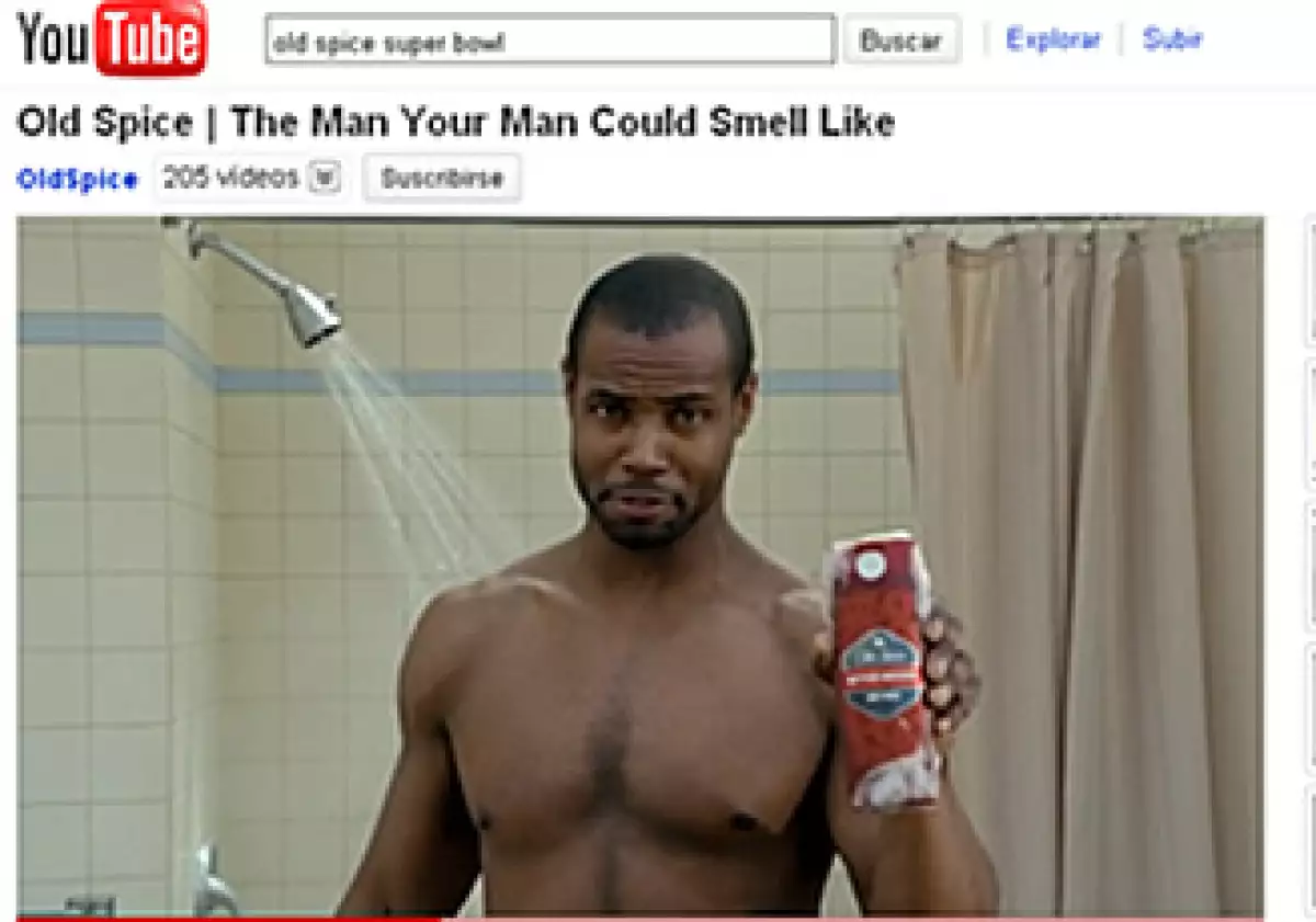 La cuenta de Old Spice en Twitter tiene más de 64,000 seguidores. (Foto: Foto tomadada de YouTube)