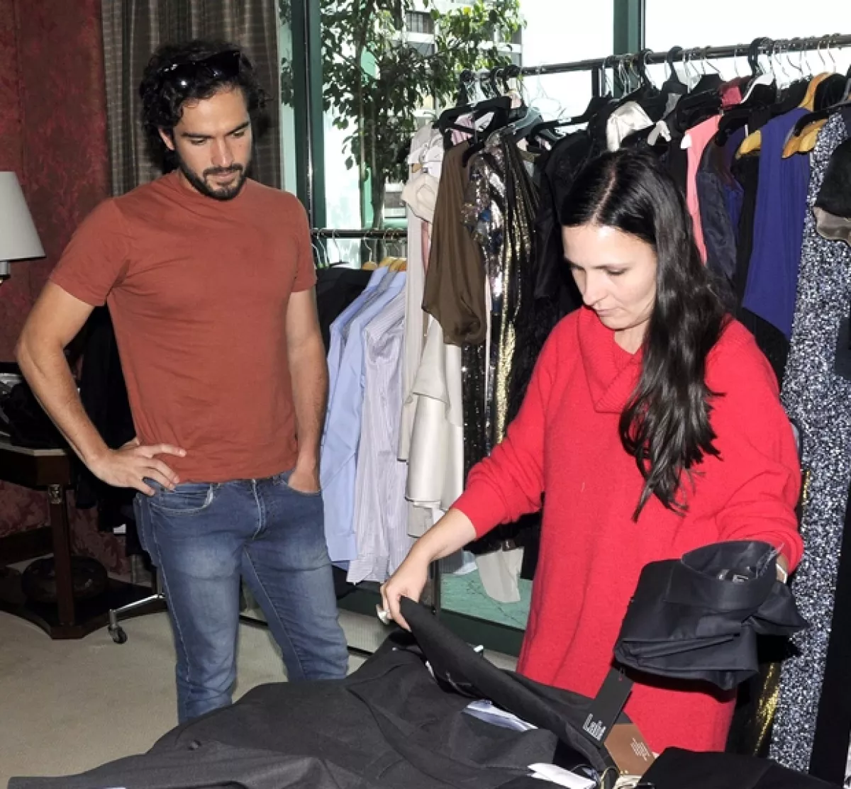 Poncho Herrera durante el fitting.