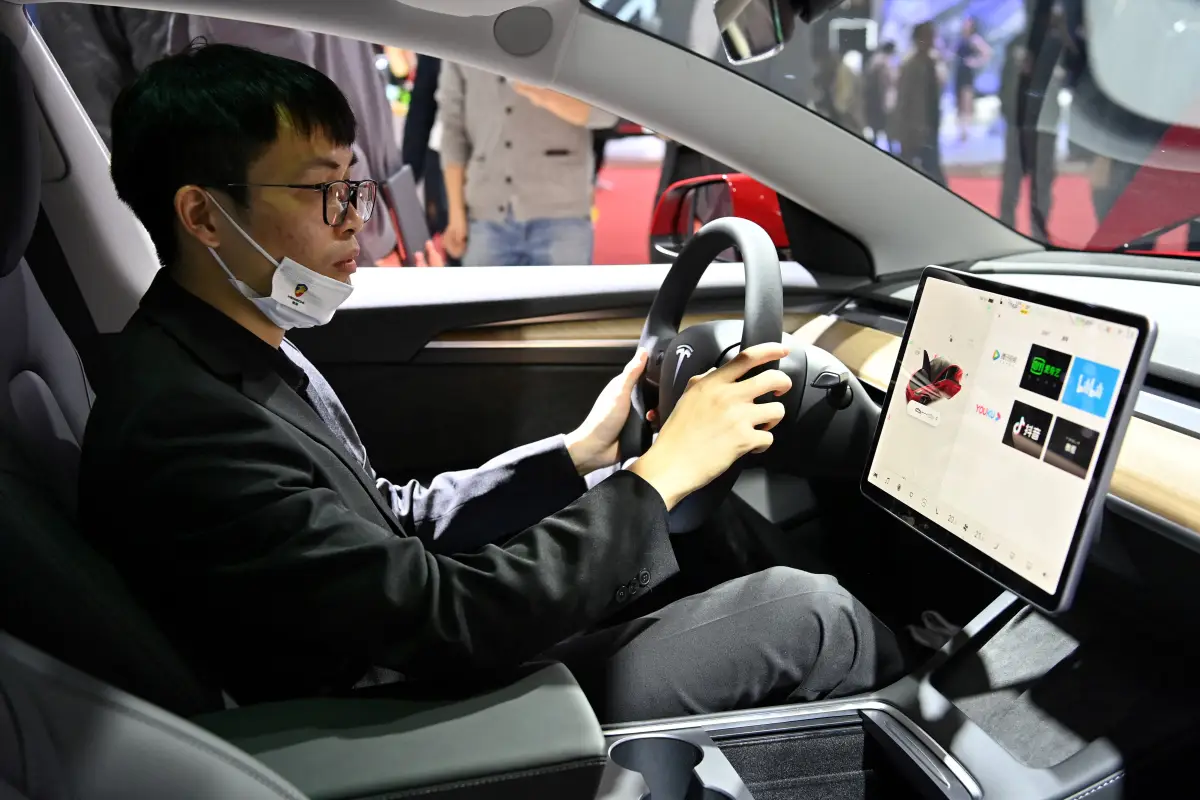 Tesla en el Autoshow de Shanghai 2021