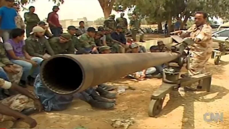 Libia - entrenamiento - rebeldes