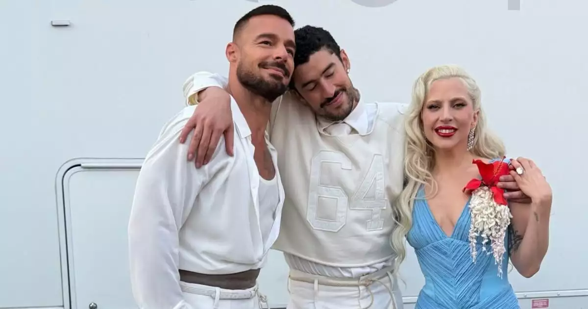 Ricky Martin, Bad Bunny y Lady Gaga