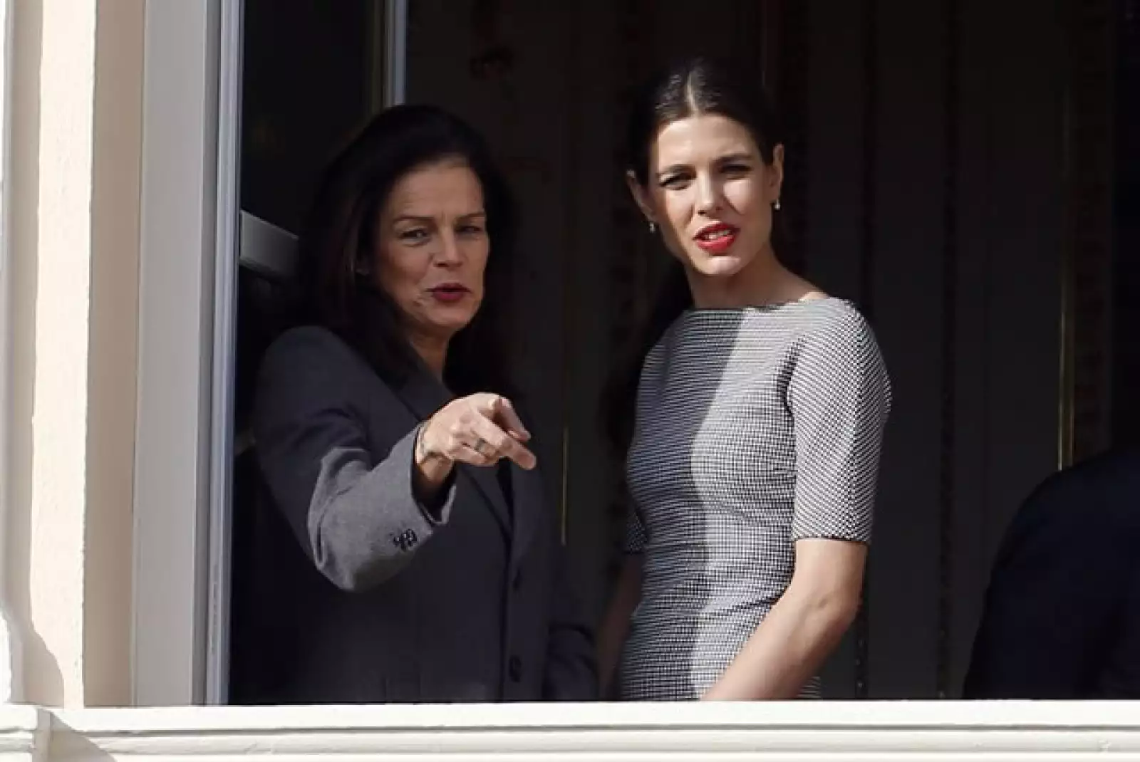 No podían faltar Estefanía, tía de los recién nacidos, y Carlota, hija de Carolina de Mónaco.