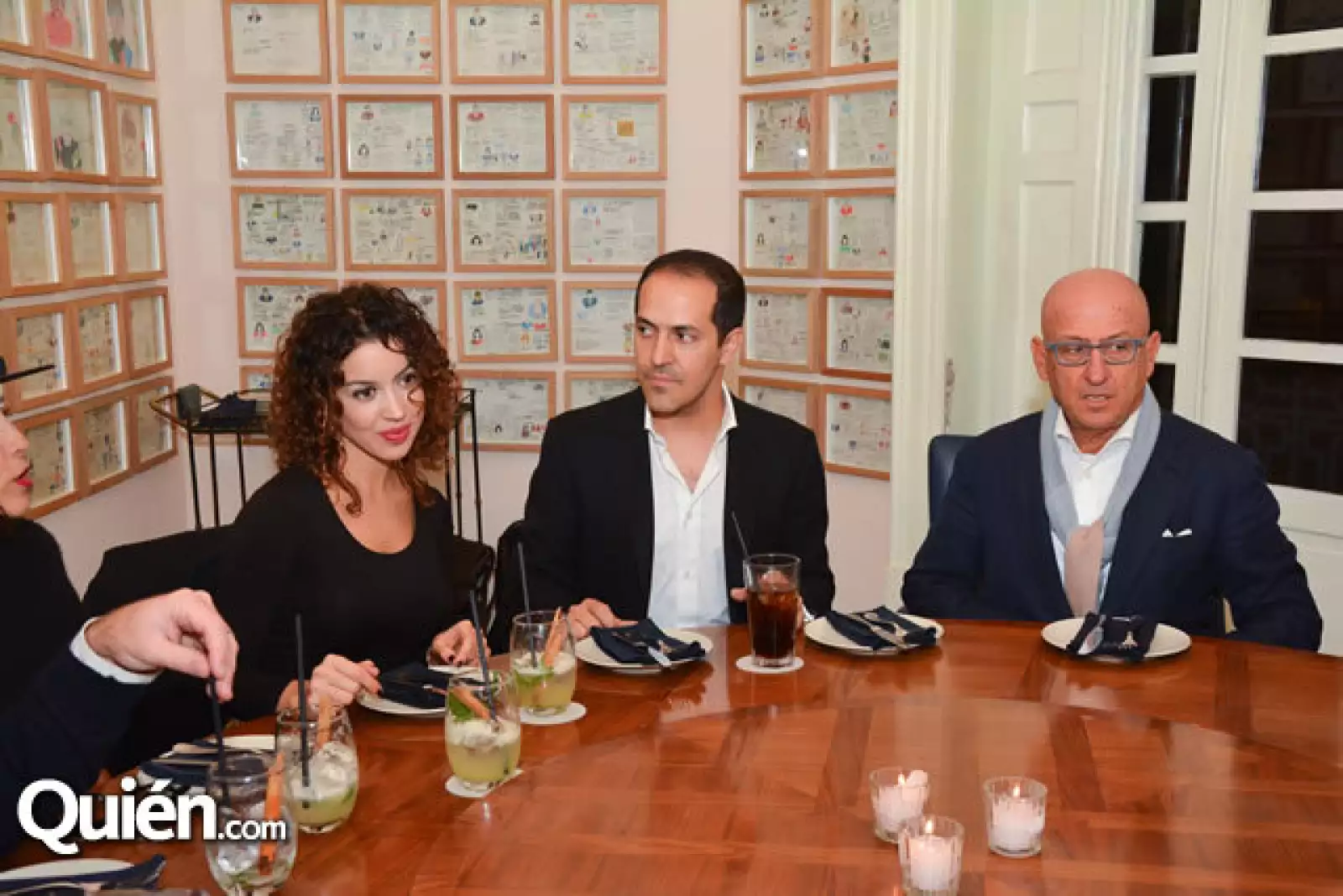 Fernanda Hernández,Sami Hayek y Andrea Panconesi