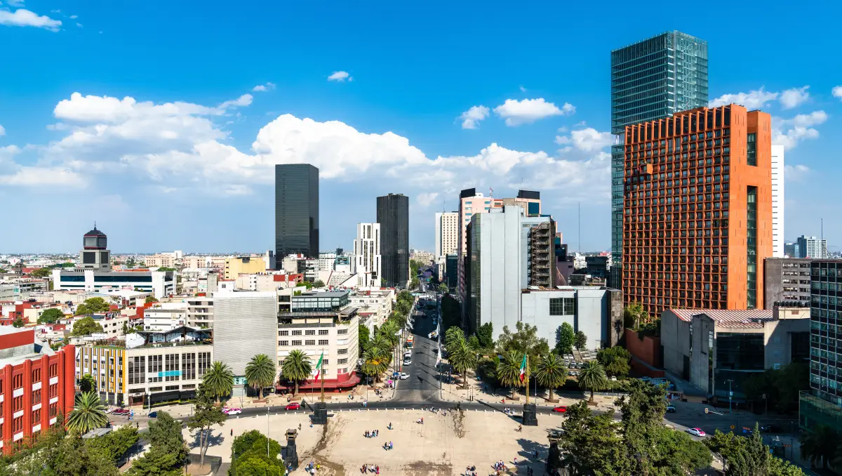 Paisaje de oficinas en la CDMX 