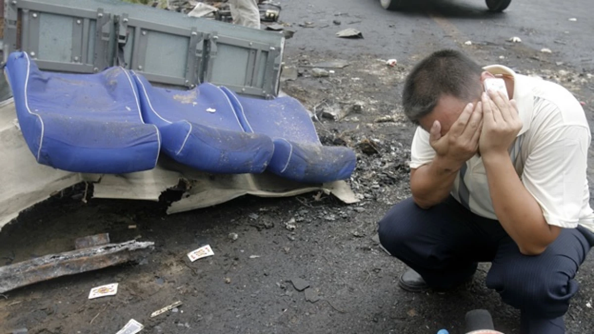 Accidente en China