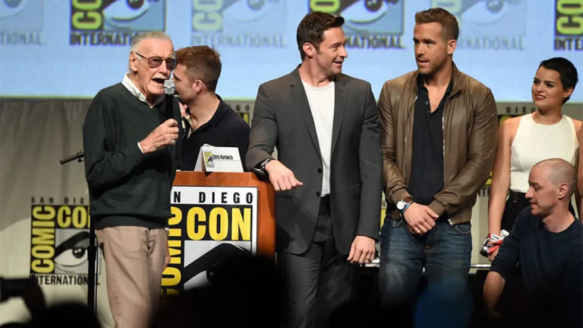 Hugh Jackman y Stan Lee