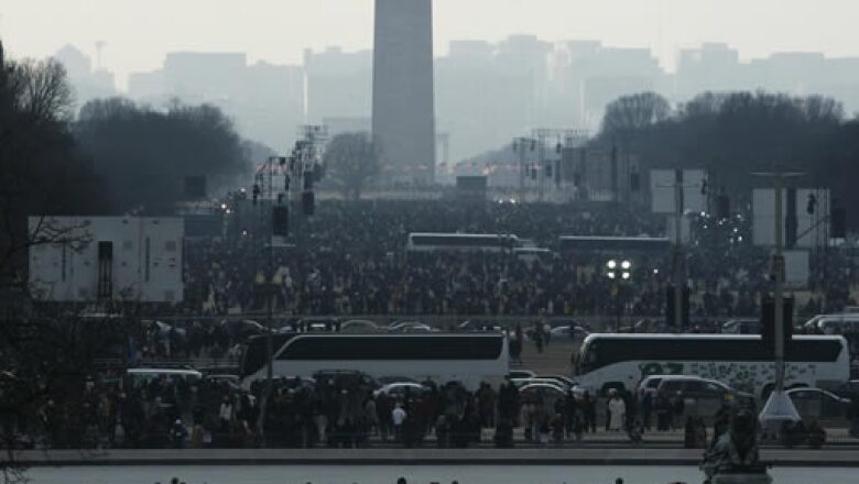 Es probable que un millón de personas llegue hasta el National Mall, una verde plaza rodeada de museos y monumentos.