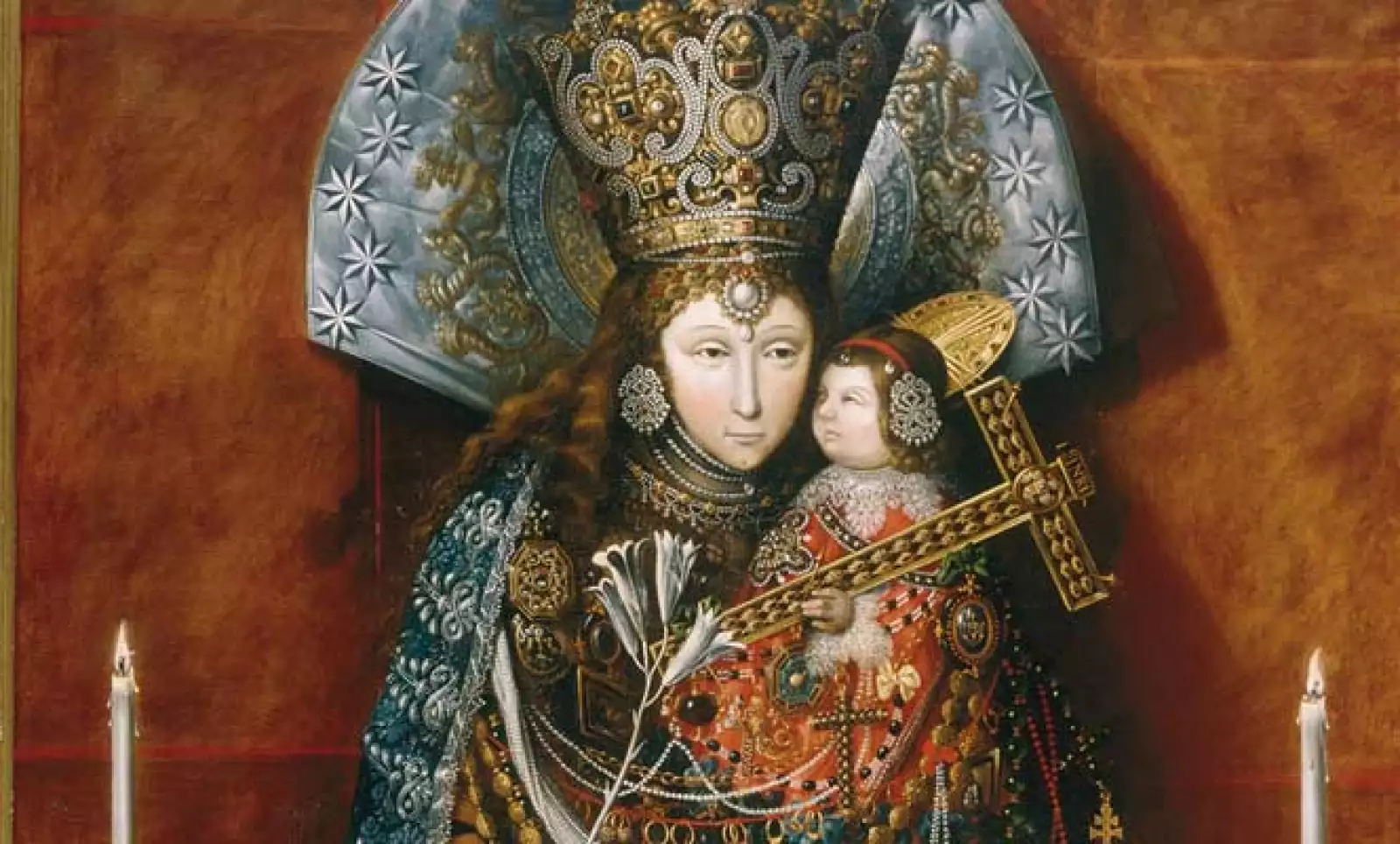 Autor: Tomás Yepes. Material: Óleo sobre tela. Tamaño: 185 x 121 cm. Origen: Monasterio de las Descalzas Reales, Madrid, España.