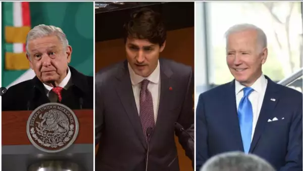 AMLO, Justin, Tudeau y Joe Biden