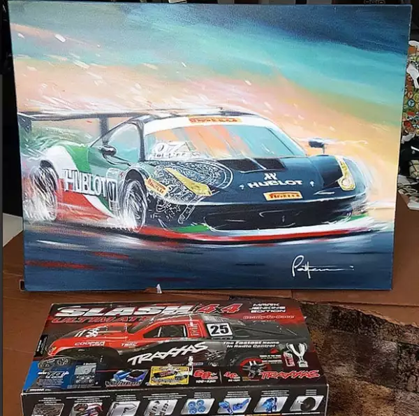 Estos fueron los regalos que el corredor de autos recibió de su esposa.