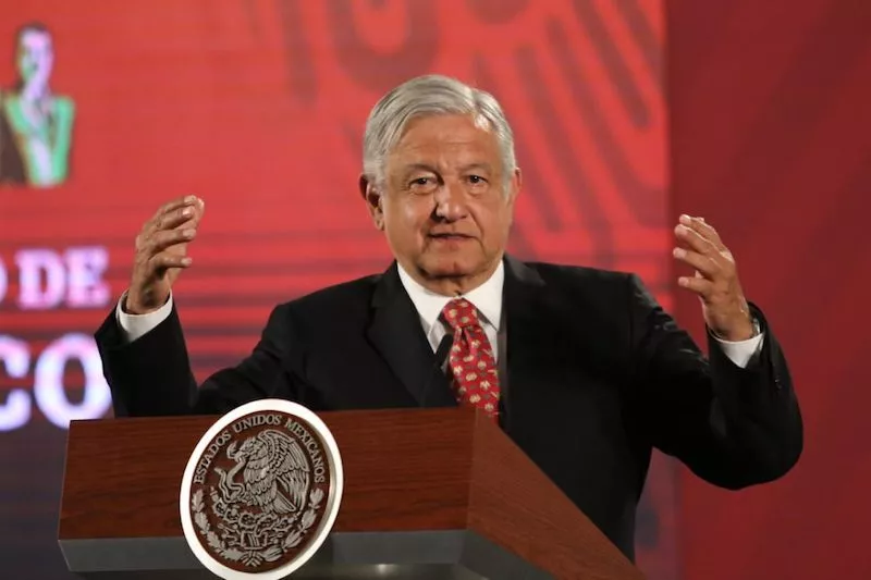 El Jefe del Ejecutivo Andrés Manuel López Obrador en la conferencia mañanera