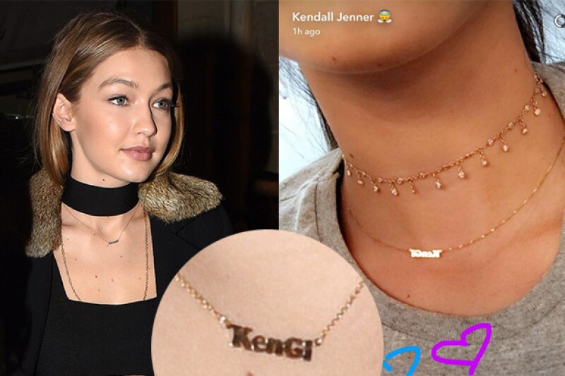 El símbolo de su amistad: Un collar de oro con su apodo escrito.