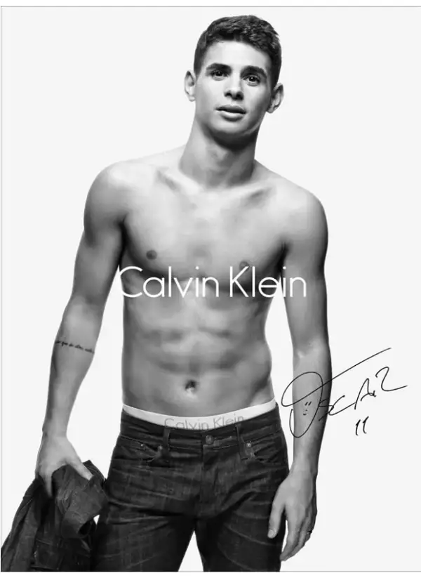 El jugador de 22 años es ahora imágen de Calvin Klein.