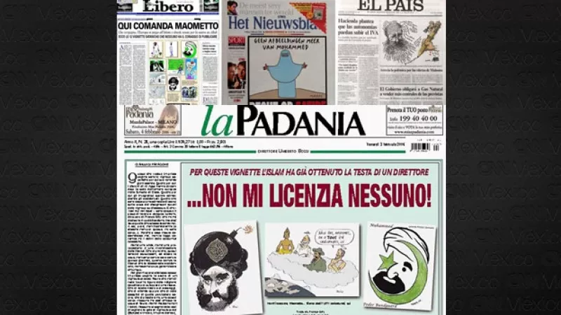 caricaturas Mahoma periodicos