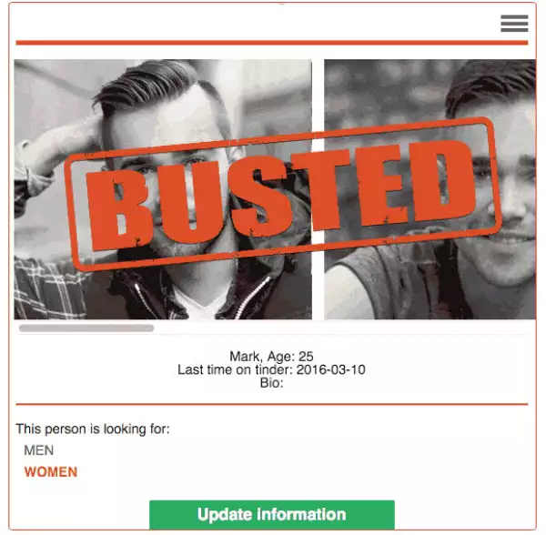 Con Swipe Buster se puede encontrar a alguien poniendo sus datos como nombre y edad.