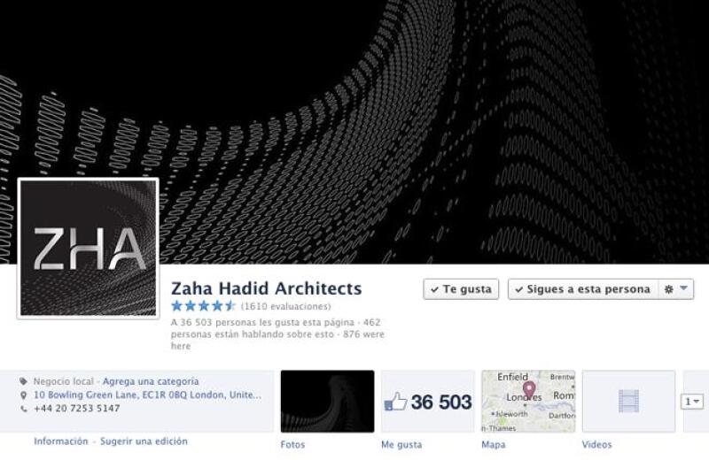 Zaha Hadid Facebook