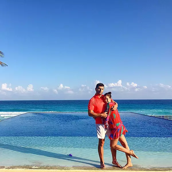 Martín y Jacky durante unas vacaciones de ensueño en el Caribe.