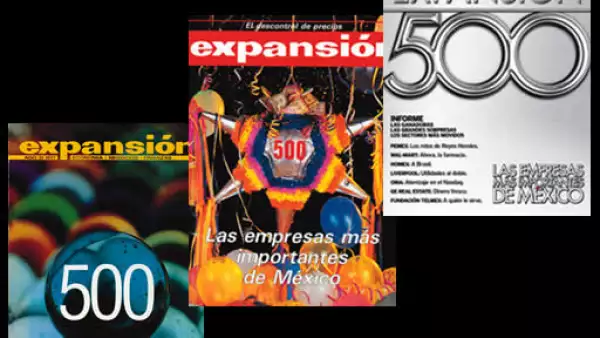 La primera encuesta de empresas realizada por esta revista se publicó en 1975. Ese año sólo hubo 350 participantes. El año siguiente fueron 400 y, por primera vez, en 1977 se llamaron las 500 empresas más importantes de México (izq).