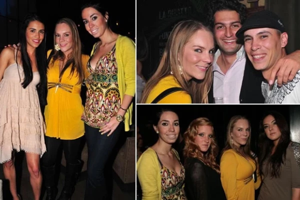 En el festejo de cumpleaños del productor Juan Segura en 2010.