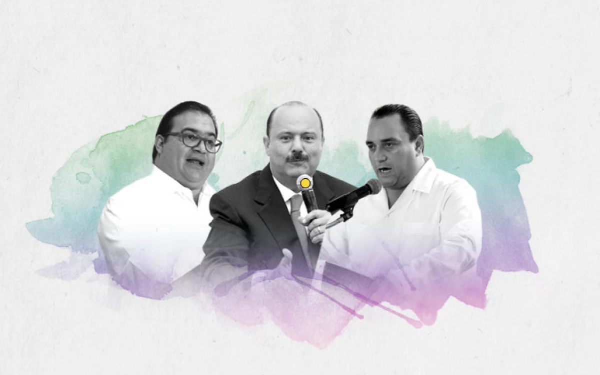 Los priistas Javier Duarte, de Veracruz; César Duarte, de Chihuahua, y Roberto Borge, de Quintana Roo, deberán entregar la administración estatal a la oposición.