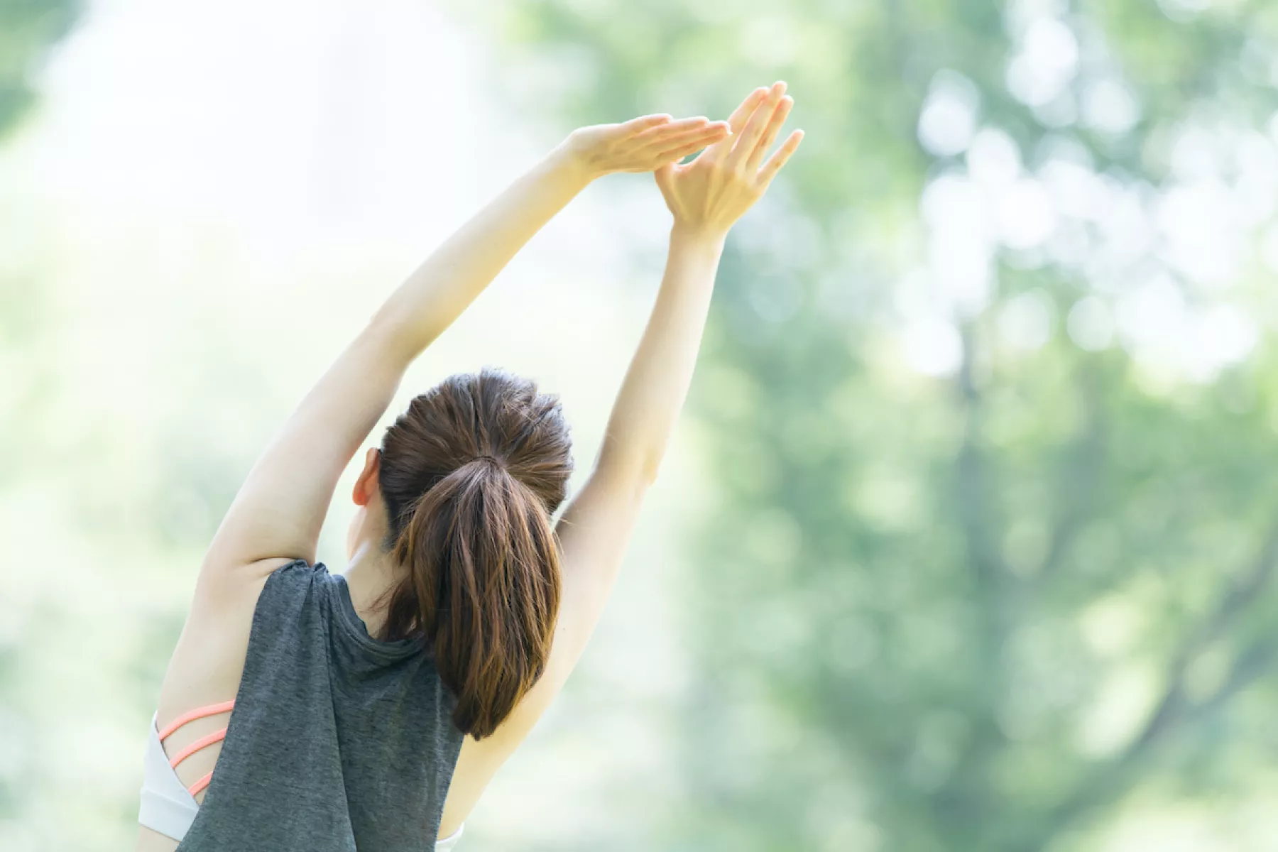 yoga poses at the park