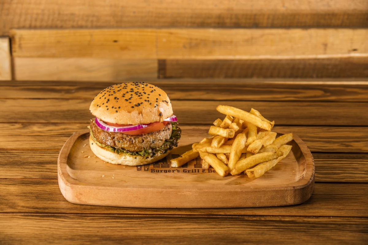 Hamburguesa de venado