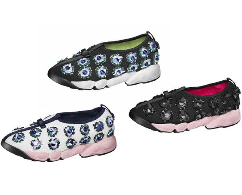 Los Fusion Sneakers de Dior tienen incrustaciones y son muy cómodos.