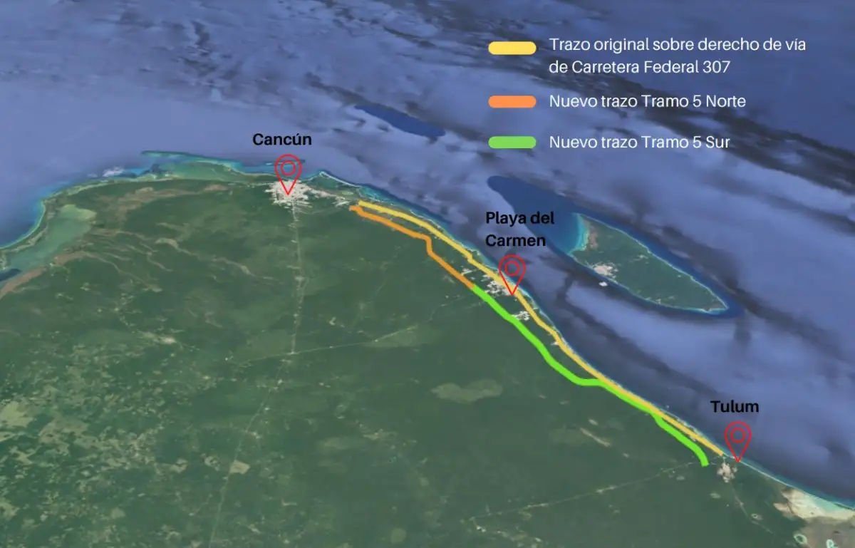 El Tren Maya se lleva la selva en la Península de Yucatán