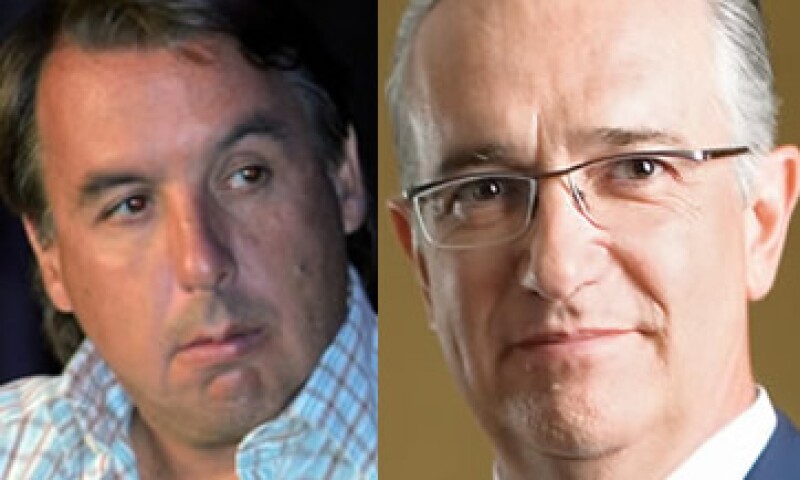 Grupo Televisa, que preside Emilio Azcárraga Jean (izq), busca el 50% de participación en Iusacell, de Ricardo Salinas Pliego (der). (Foto: Especial)