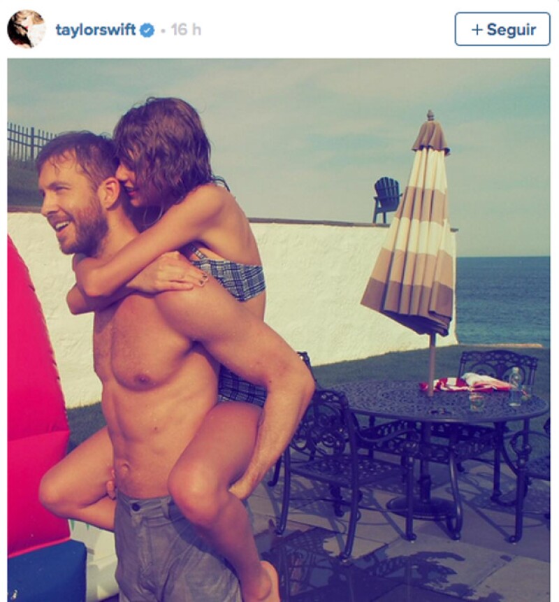 Calvin y Taylor muy románticos