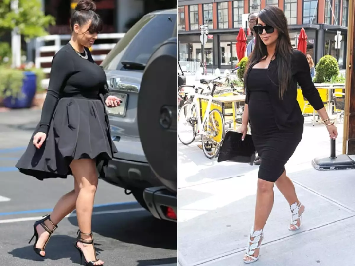 Kim Kardashian se caracterizó por su voluminoso embarazo. r vivir un