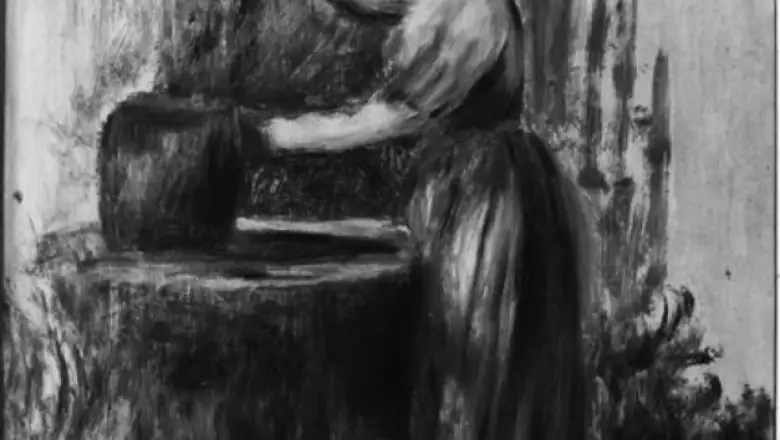 La pintura Jeune Femme au Puits de Renoir, una de las piezas desaparecidas. 