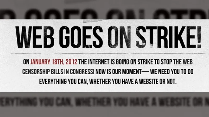 SOPAstrike SOPA apagon internet