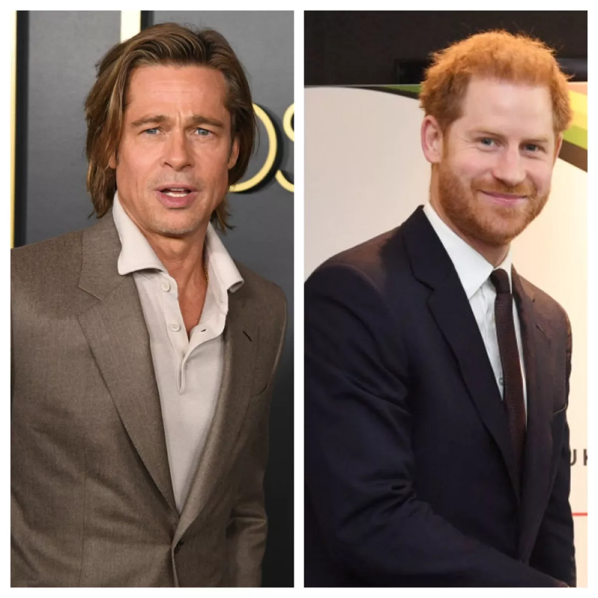 Brad Pitt y el príncipe Harry