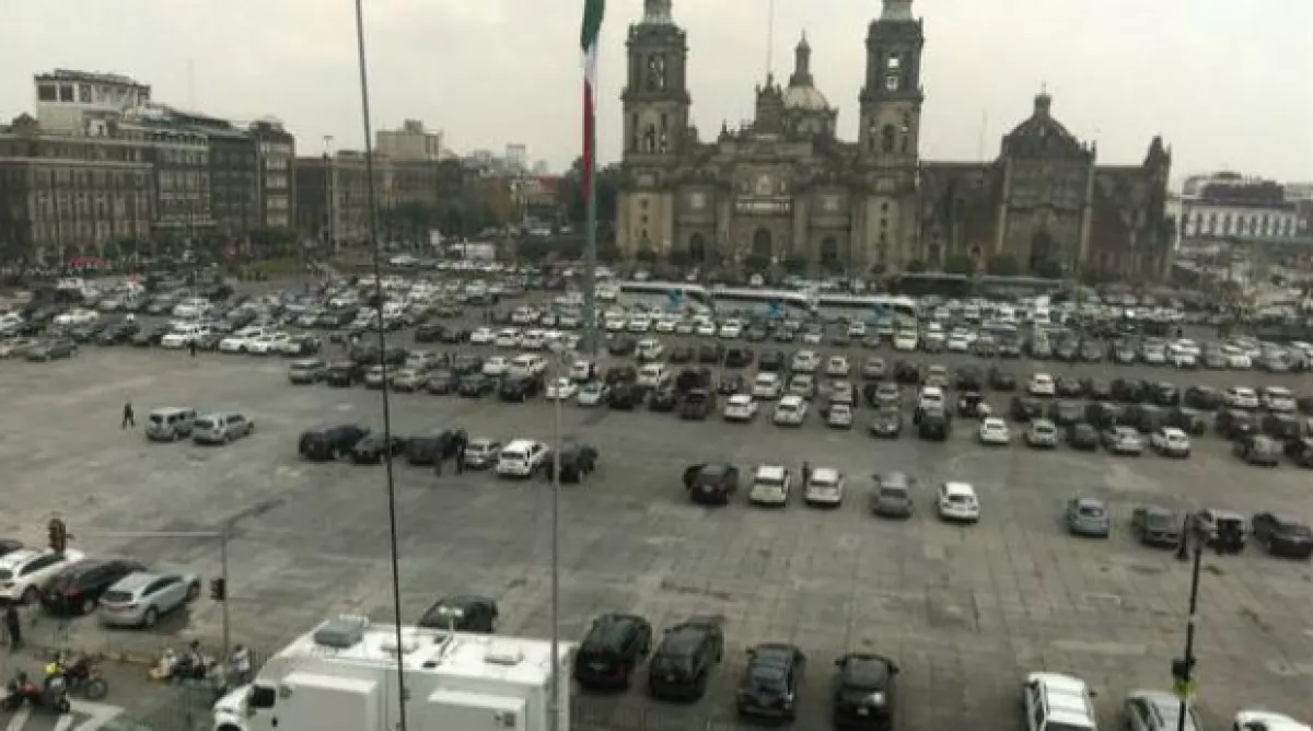 Así lució el Zócalo Capitalino durante el Informe de Gobierno.