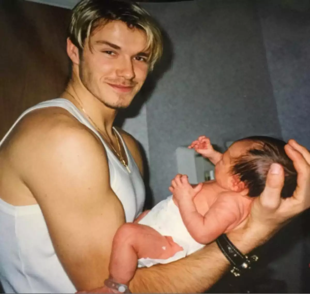 David Beckham y Brooklyn