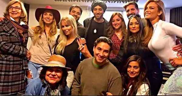 Los famosos visitaron también el estudio de grabación del cantante Idan Raichel.