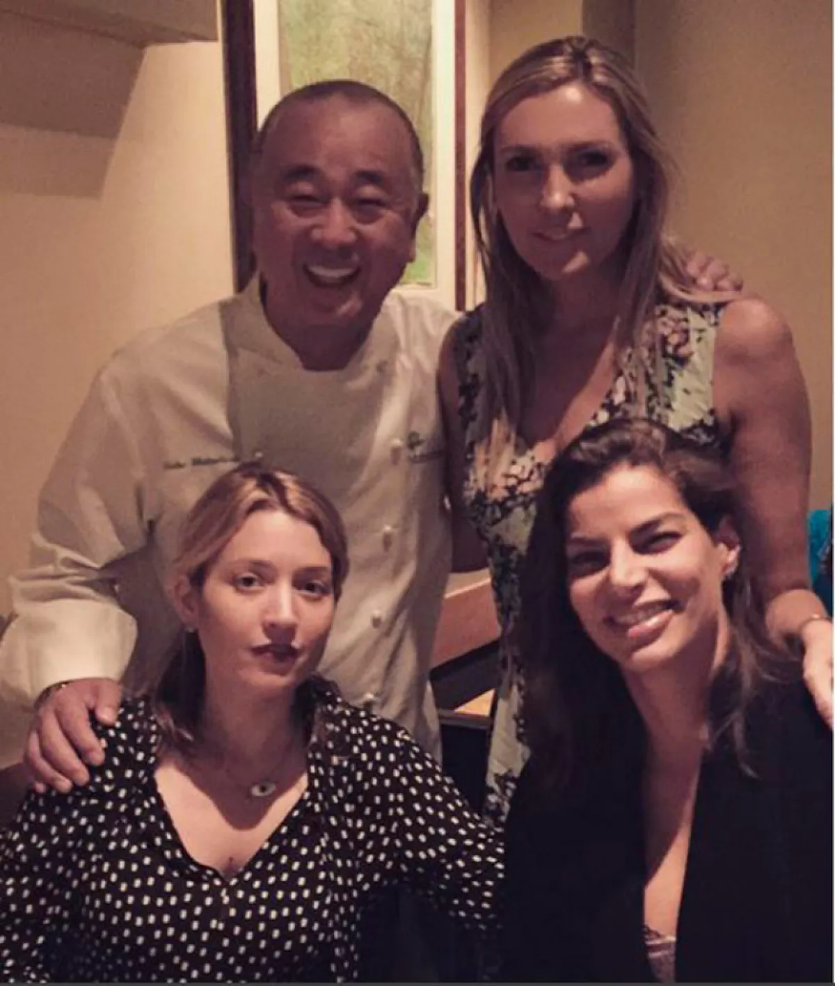 Las amigas se dejaron consentir por el reconocido chef Nobu Matsuhisa.