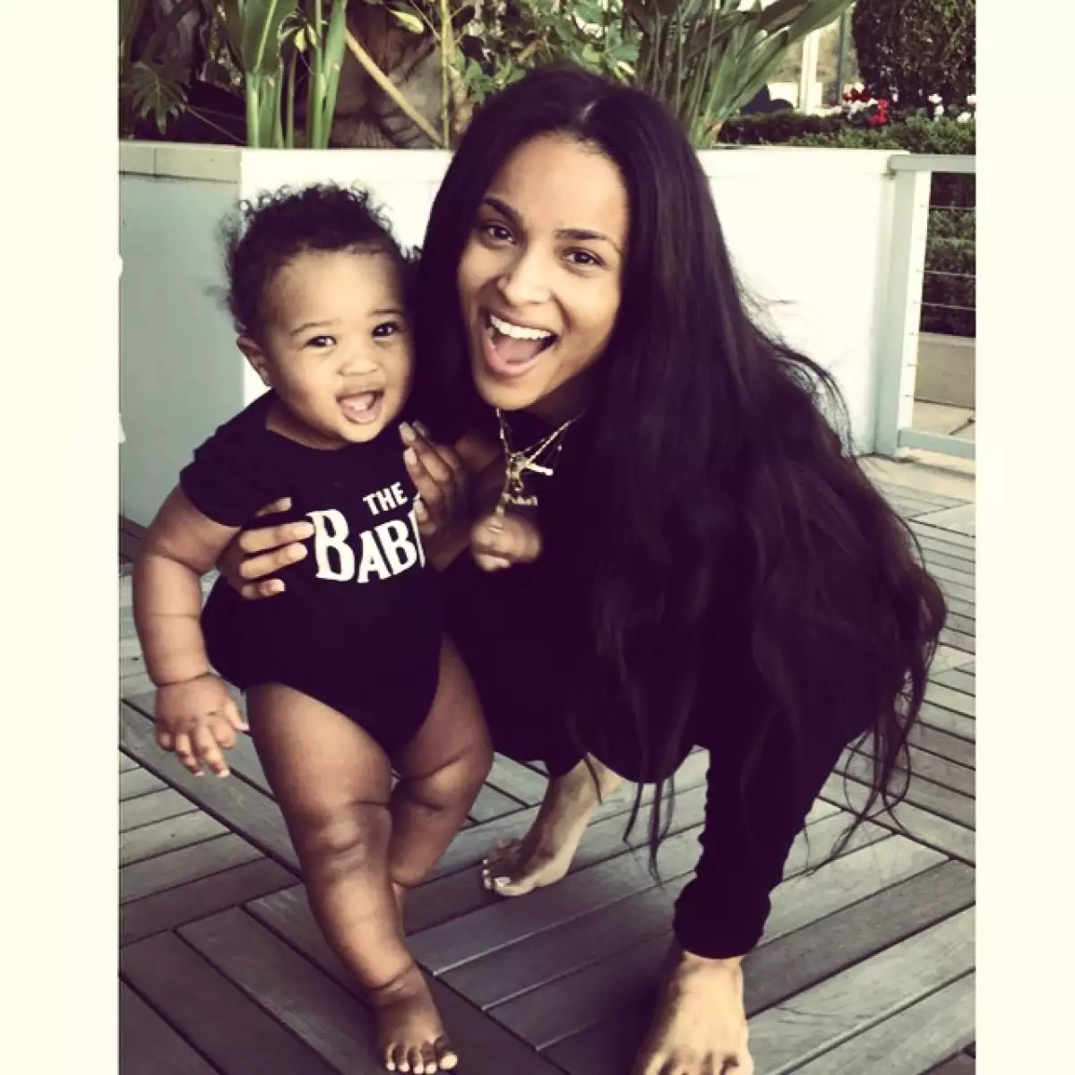 Aunque North le dobla la edad a Future, Ciara asegura que se llevan muy bien y comparten lindos momentos juntos.