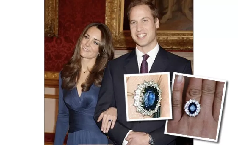 Es tanto el furor de la boda real británica que la industria oriental ya hizo una copia del anillo de compromiso, que alguna vez perteneció a Lady Di.