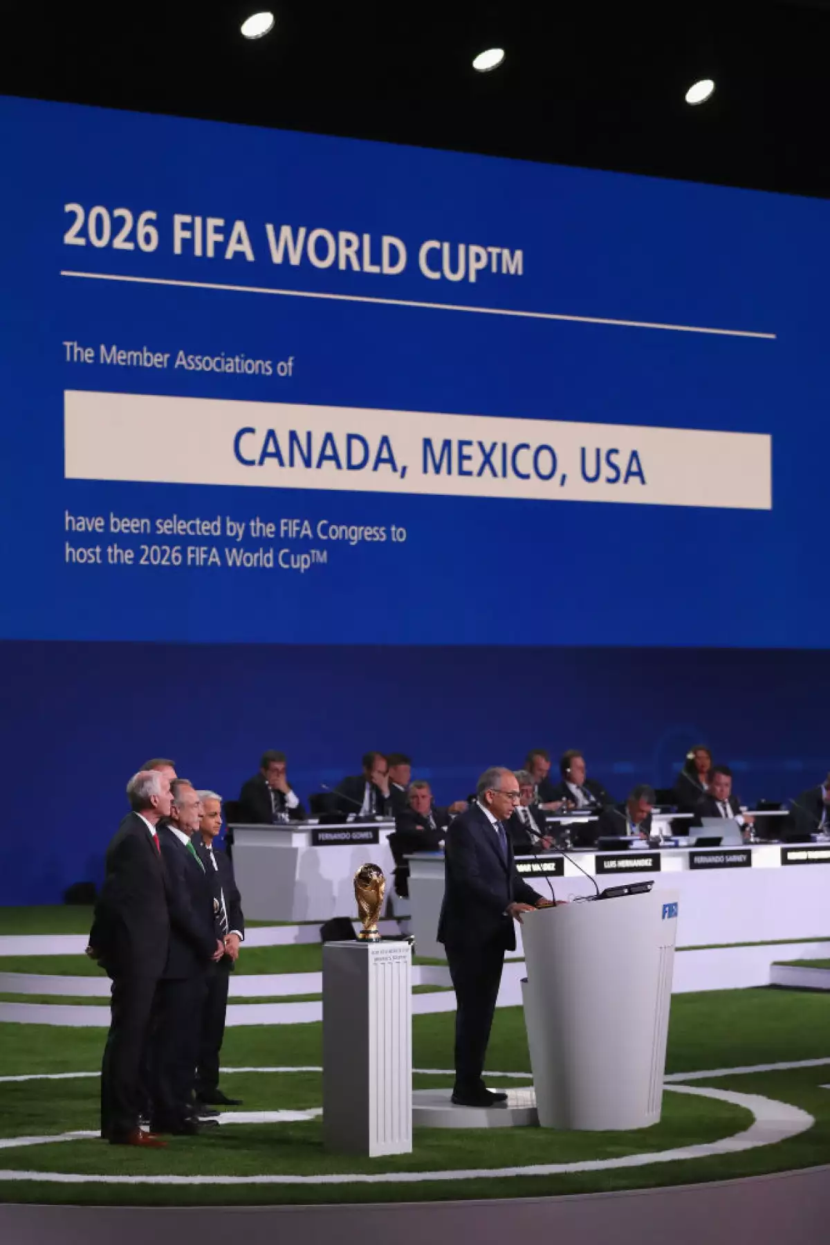 EL MUNDIAL DE 2026 SE REALIZARÁ EN MÉXICO, EU Y CANADÁ