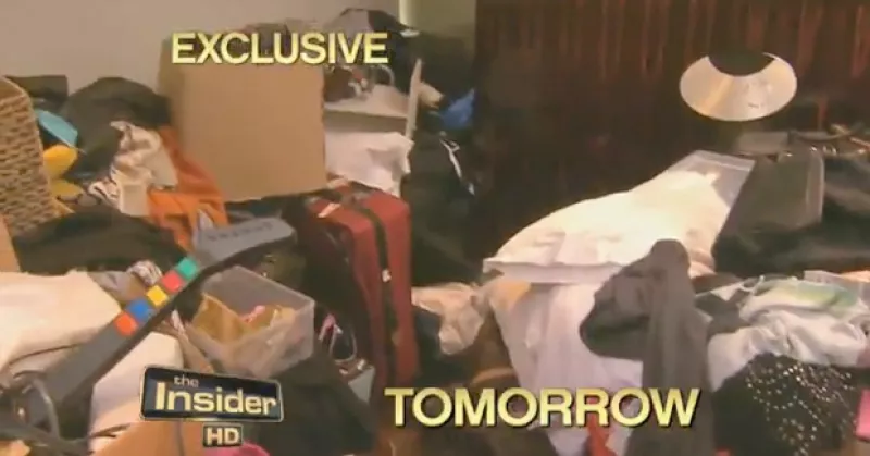 El programa `The Insider´ muestra imágenes de la casa de la artista, en las que se puede ver el desorden en el que habita y los cientos de cajas de zapatos que tiene.