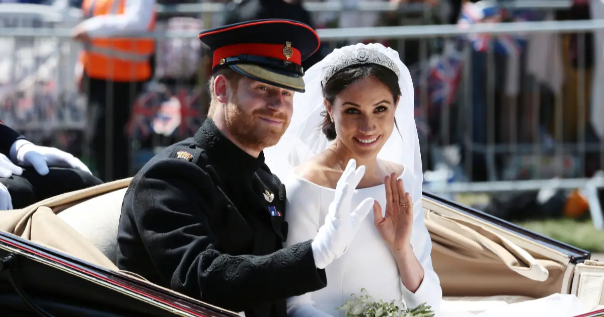 El príncipe Harry y Meghan Markle el día de su boda