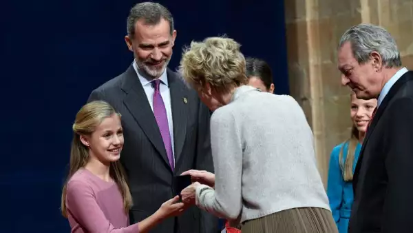 Princesa Leonor y el rey Felipe VI