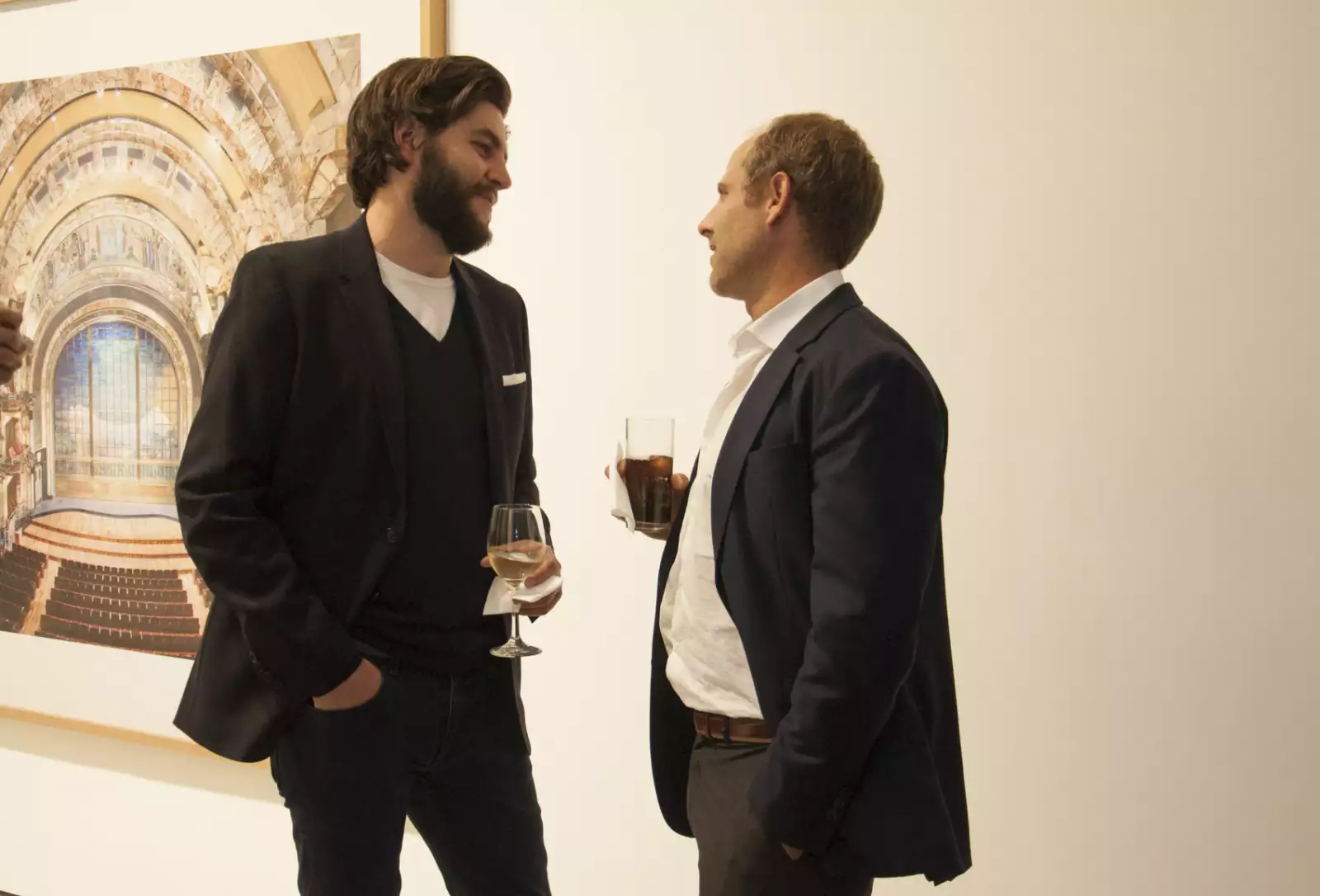 Coctel de la expo de Cándida Hoffer sobre México