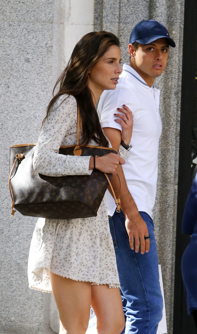 Javier 'Chicharito' Hernández y Lucía Villalón